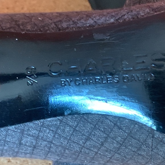 Charles by Charles David Grey Heels Vibram Sole 6 1/2 - Picture 9 of 10